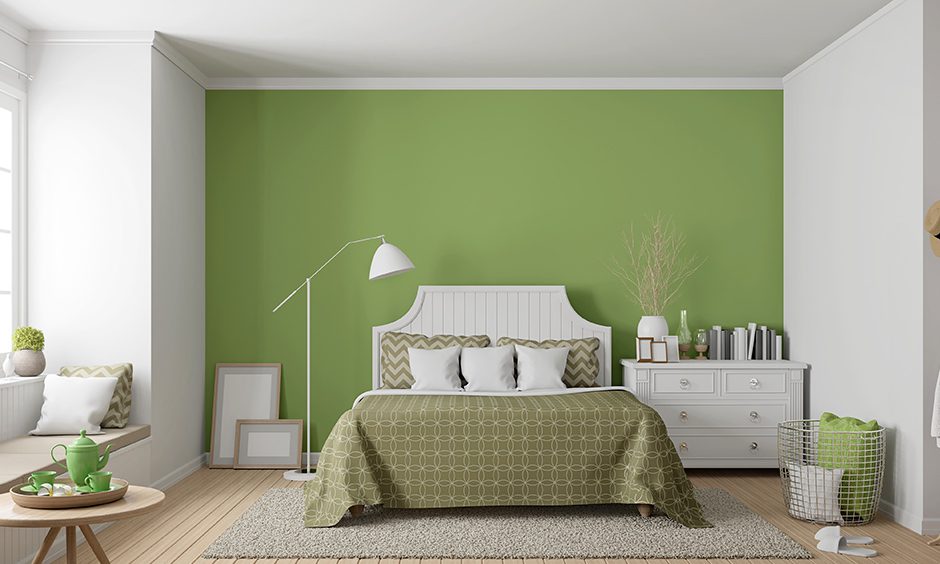 غرفة نوم بألوان البستاج 